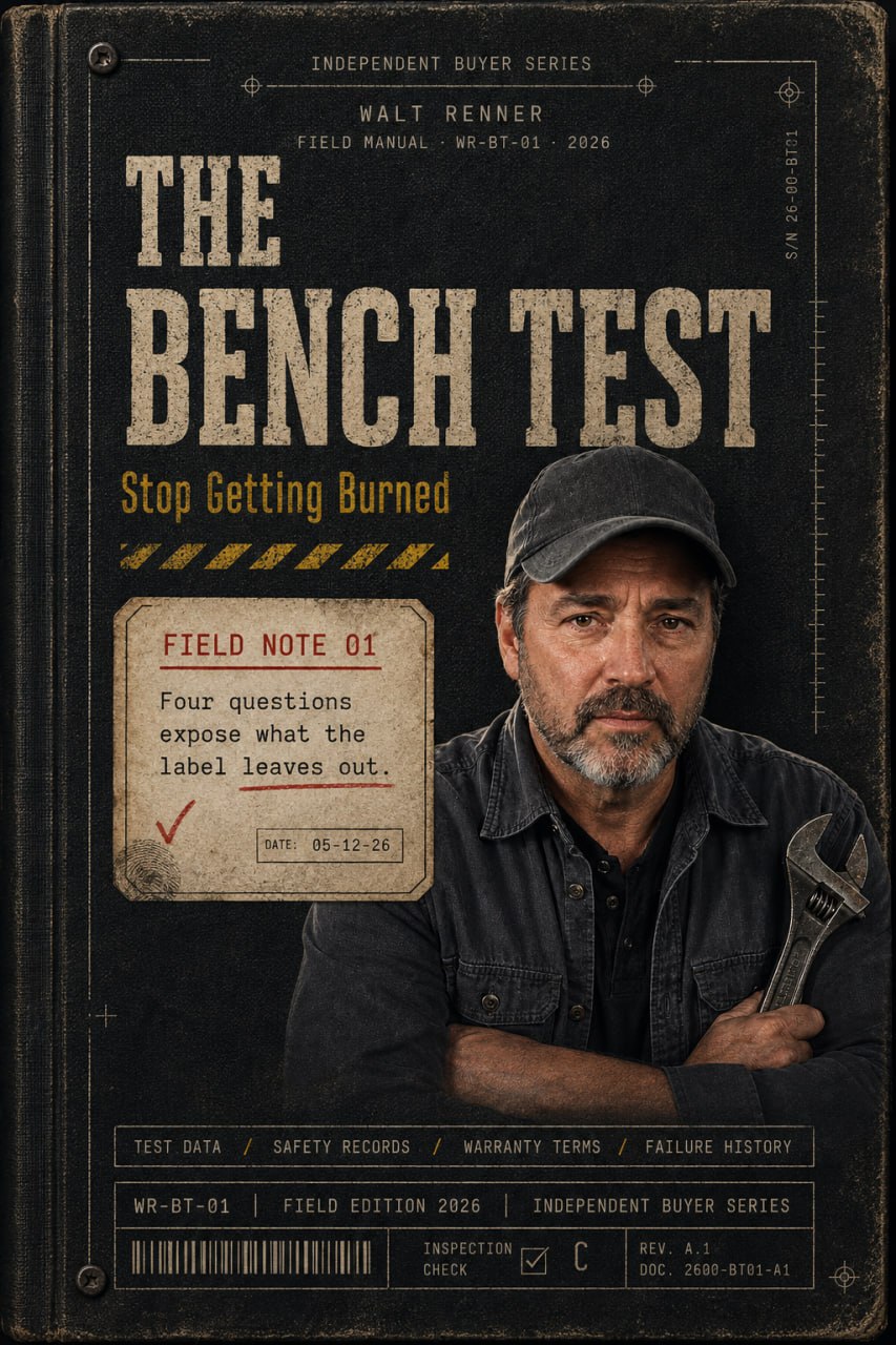 The Bench Test, field manual edition, by Walt Renner